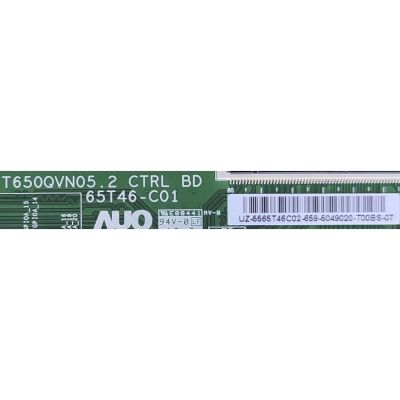 T-CON PARA T SHARP / NUMERO DE PARTE 5565T46C02 / T650QVN05.2 CTRL BD / 65T46-C01 / 55.65T46.C02 / PANEL HE650HU-B51/S10/XP/GM/ROH / DISPLAY T650QVN05.2 / MODELO LC-65N7000U	 - Imagen 2